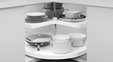 Picture of Corner Carrousel- Polymer - White/Anthracite