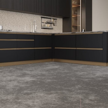 Picture of PVC Skirting Coextruded Brushed Gold in 3.0 mtr length