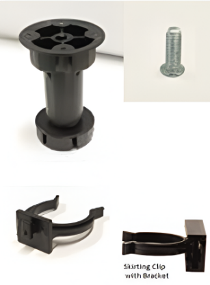 Picture of Skirting Clip with Bracket (For Wood) - 100mm