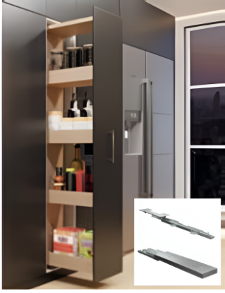 Picture of Cupboard Pullout  System - 50 - Zinc Plated White