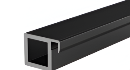 Picture of Aluminium Glass Shutter Profile with 4mm Sleeve for Recessed Hinge 35