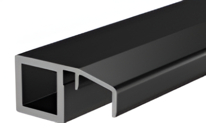 Picture of  Aluminium Glass Shutter Profile with HandIe & 4mm Sleeve for Recessed Hinge 35