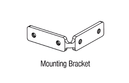 Picture of Horizontal Gola 3 Mounting Bracket - Zinc White