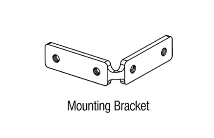Picture of Horizontal Gola 3 Mounting Bracket - Zinc White