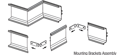 Picture of Horizontal Gola 3 Mounting Bracket - Zinc White
