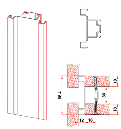 Picture of  Vertical Gola Profile C