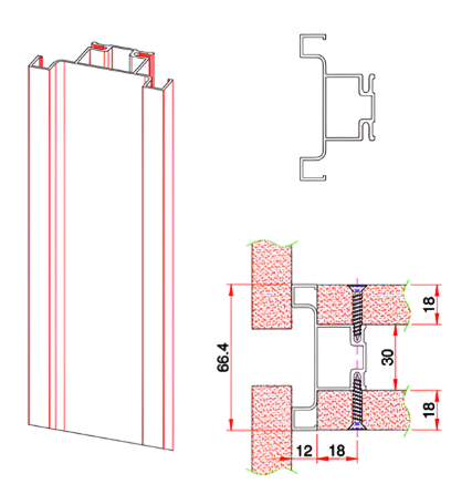 Picture of  Vertical Gola Profile C