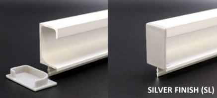 Picture of End Cap Shutter Handle 1935 - Chrome Plated / Champagne