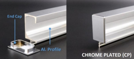 Picture of End Cap Shutter Handle 1935 - Brushed Aluminium / Special Finish