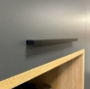Picture of Aluminium Handle R - Special Finish / Brushed Aluminium / Anodized Black - 160mm