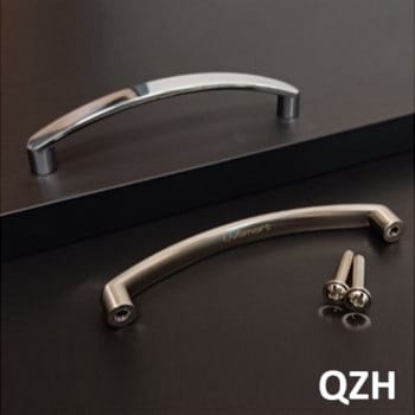 Picture of Zinc Handle - Q - 96mm - Brushed Nickel