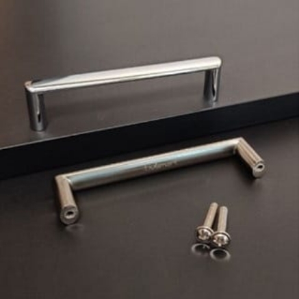 Picture of Zinc Handle - R - 128mm - Brushed nickel