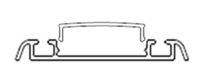 Picture of Bottom Roller Track  with Decorative Cover - Black