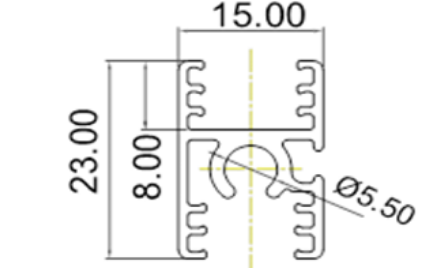 Picture of Shutter Profile - Top/mid - Black