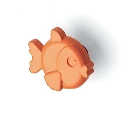 Picture of Kids Furniture Handle - Plastic - 53x56mm - Orange