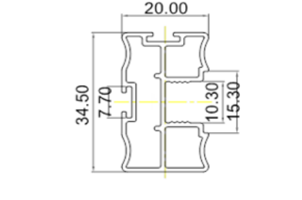 Picture of Shutter Profile - Vertical - Black