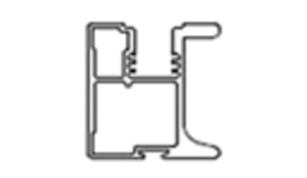 Picture of Shutter Profile - Vertical Handle Heavy - Black