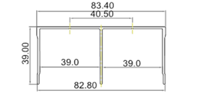 Picture of Top Guiding Track - Champagne/Brushed Gold