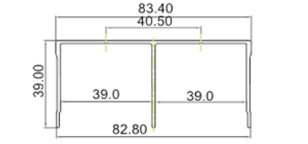 Picture of Top Guiding Track - Champagne/Brushed Gold
