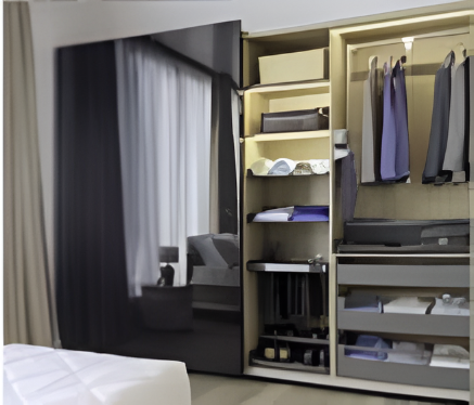 Picture of Hi SlideTopper 16-46 For 3doors (complete 3 door Fittings with top & bottom soft close attachment kit) - Silver