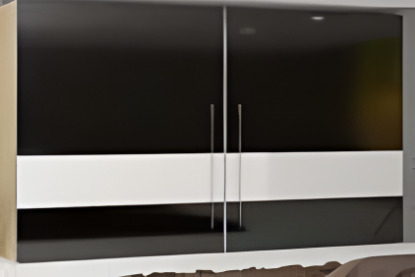 Picture of Hi Slide Inline Euro - 80 - 2 door  mechanism  +  Al.  Tracks - Top & Bottom + Soft Close  + Soft Open Fittings - Silver