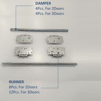Picture of Aluminum Profile Track for HS50 & HS50 Plus PDT - Twin Track for both Top and Bottom - 3.66m