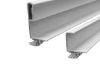 Picture of Al. Profile Edge for Wardrobe Sliding - 25mm - Anodized - Silver / Black