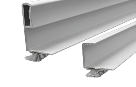 Picture of AI. Profile HandIe for Wardrobe Siding - 19mm - Anodized Silver/ Black