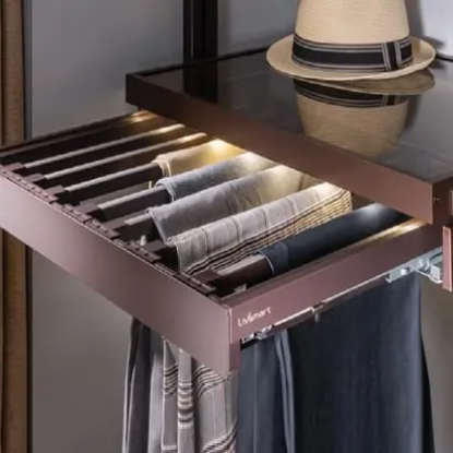 Picture of Wardrobe Pullout  Hanger-Trouser/Saree - Single - Black