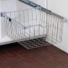 Picture of Pullout Basket for  Wardrobe (Please  place order for Zipco Slides  2/1/STDS45 ZW to  use with Pullout Basket for  Wardrobe.Prices of  slides not included) - Satin Stainless Steel
