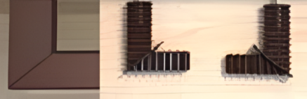 Picture of L' Connector for  Rectangular Al. Rail - Brown/Black