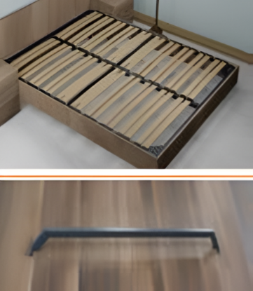 Picture of Bed Frame with  Slats (with Bed Crossbar Support) - Anthracite