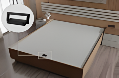 Picture of Pull Handle Heavy  Duty (for Bed Lift) - Brushed Nickel/Black