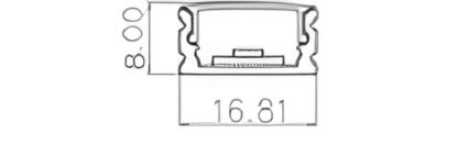 Picture of Linear Slim 8mm - Silver