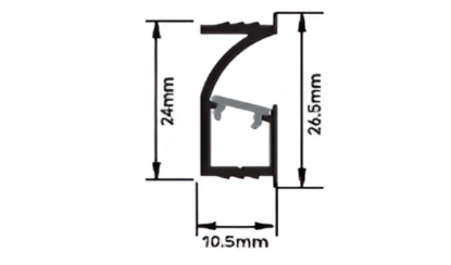 Picture of End Cap for CLPD1 - Brown/Silver