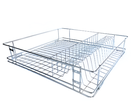 Picture of  Right Angle Cup & Saucer Kitchen Basket - 15 Series, 380 x 405 x 100mm