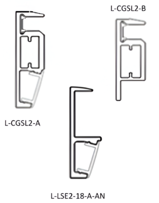 Picture of Mounting Bracket Kit  for Cabinet Glass  Shelf - Zinc Plated White