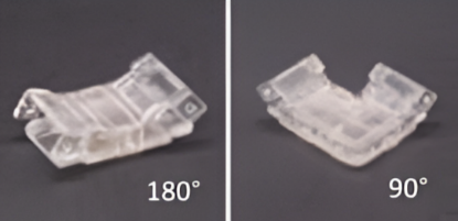 Picture of Strip Light Connector 8mm - LED to LED 90° - Clear Finish