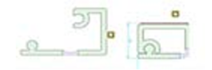 Picture of Cable Cover Profile  (with adhesive) - Grey/White