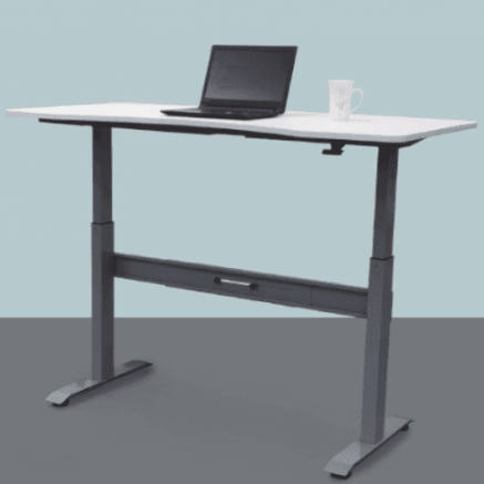 Picture of Smart Lift Table Legs 1200-1600 - Gas Lift (Without Table Top) - Anthracite