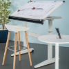 Picture of Smart Lift Drawing  Table - Gas Lift (With  Table Top) - White
