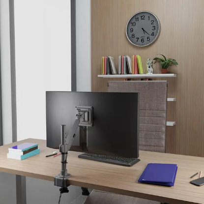 Picture of Flat Screen Holder Single Arm -  Edge Mount - Black/Anthracite