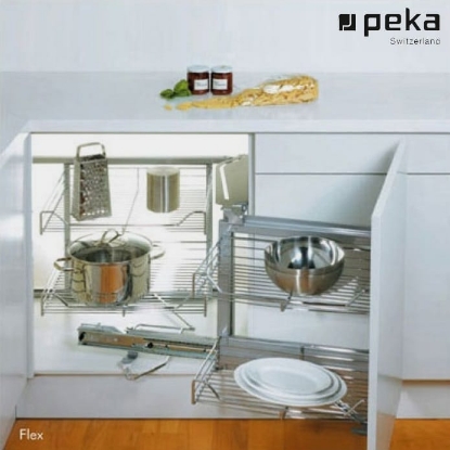 Picture of Kitchen Magic Corner Flex  Right - Complete Mechanism -  Silver 