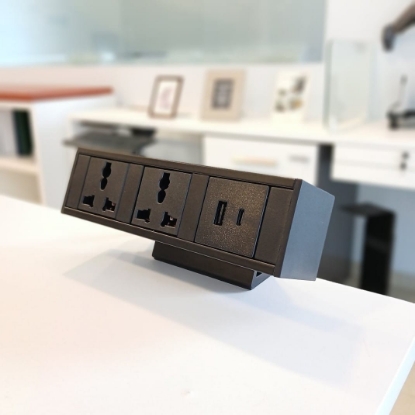 Picture of Electric Box - Edge Mount (with 2 Universal Power Sockets + 2 USB Fast Charger (A+C))