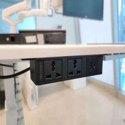 Picture of Electric Box - Ceiling Mount (with 2 Universal Power Sockets + 2 USB Fast Charger (A+C))