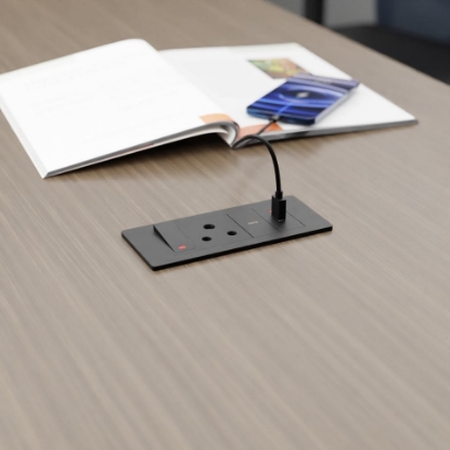 Picture of 5 Module Electric Box Top Mount (1 Power + 1 USBC + 1 USBA, switch with fuse)