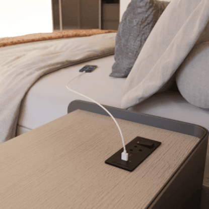 Picture of 5 Module Electric Box Top Mount (1 Power + 1 USBC +1 USBA switch with Fuse & with 2 Meter Wire with Moulded Plug)