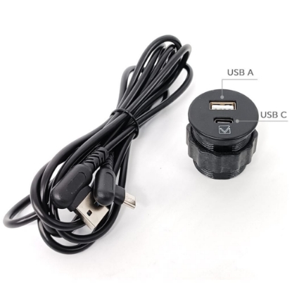 Picture of USB A & C type Round Table Socket