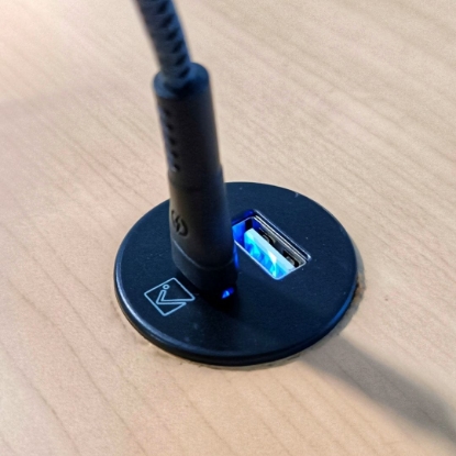 Picture of USB A & C type Round Table Socket
