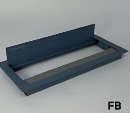 Picture of Electric Box Sim 45, 470 x 132 x 27mm, Cutting Dimension:  470 x 114.5mm, White Texture / Anthracite / Black Texture